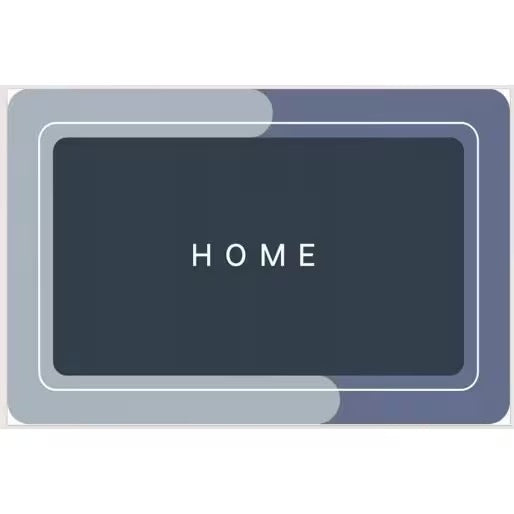 Washable absorbent floor mat for bathroom kitchen entryway