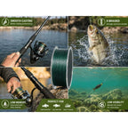 X8 braided PE fishing line smooth casting detail